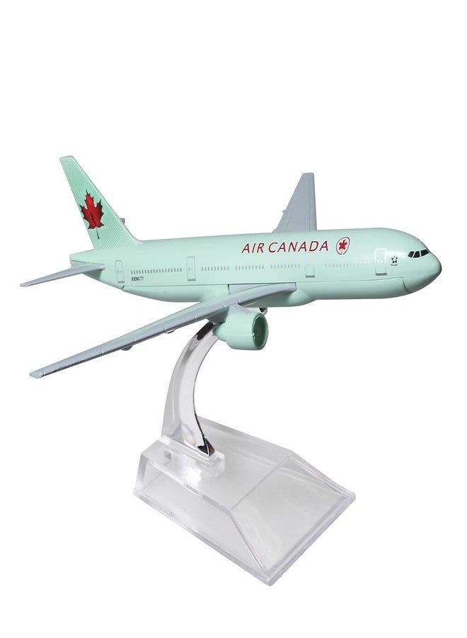 Breatoi ! Diecast Aeroplane Scale Model: (Air Canada B777 (16 cm)), 6 +, Green - Image 3